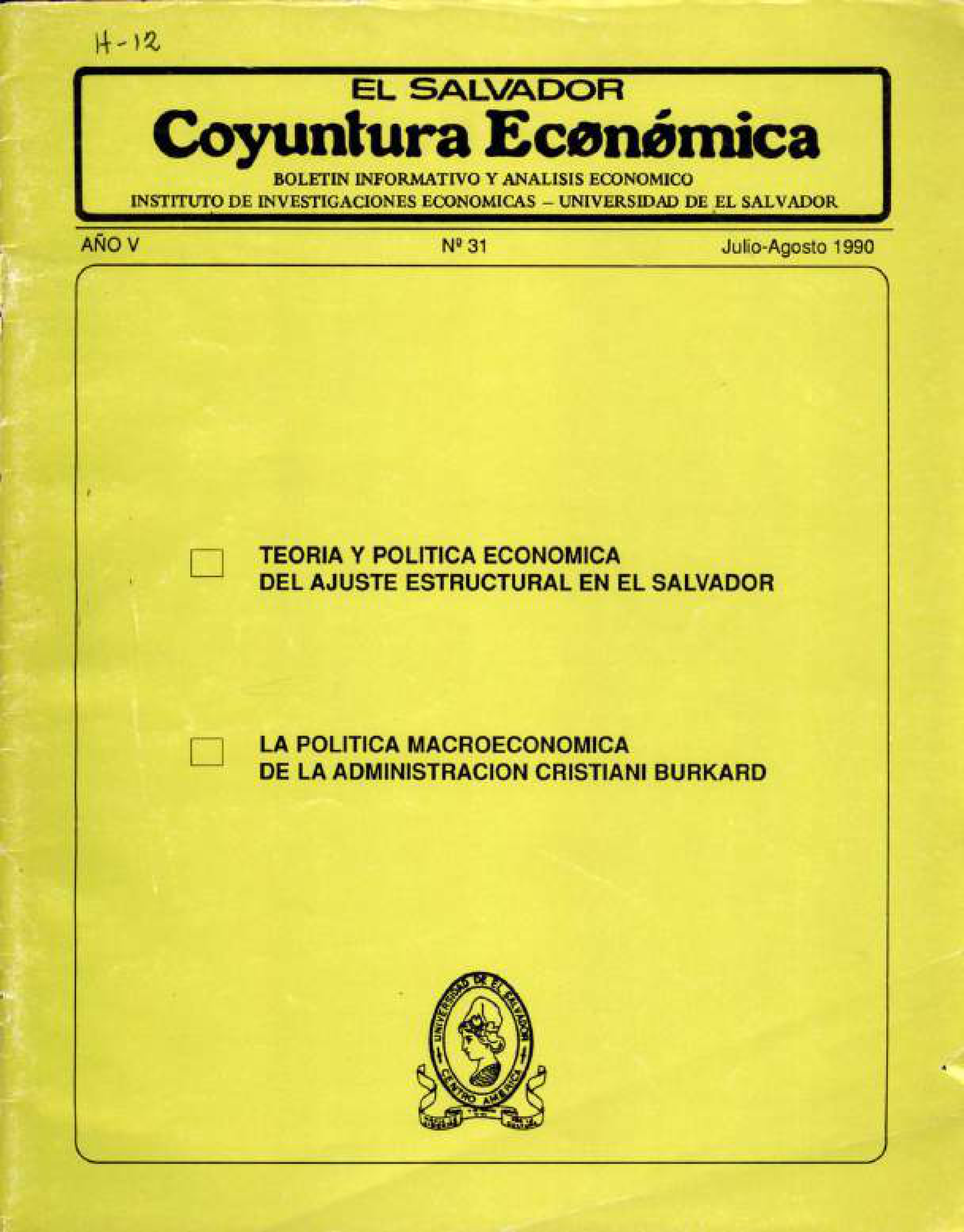 Año V, N. 31 Jul-Ago, 1990