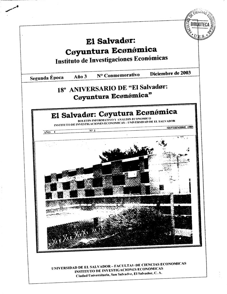 Coyuntura Económica – Año 3. N. conmemorativo, 2000