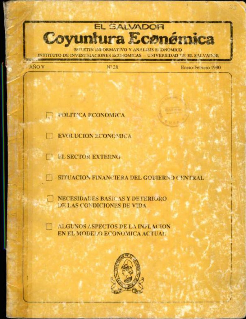 Coyuntura Económica – Año V, N. 28 Ene-Feb, 1990