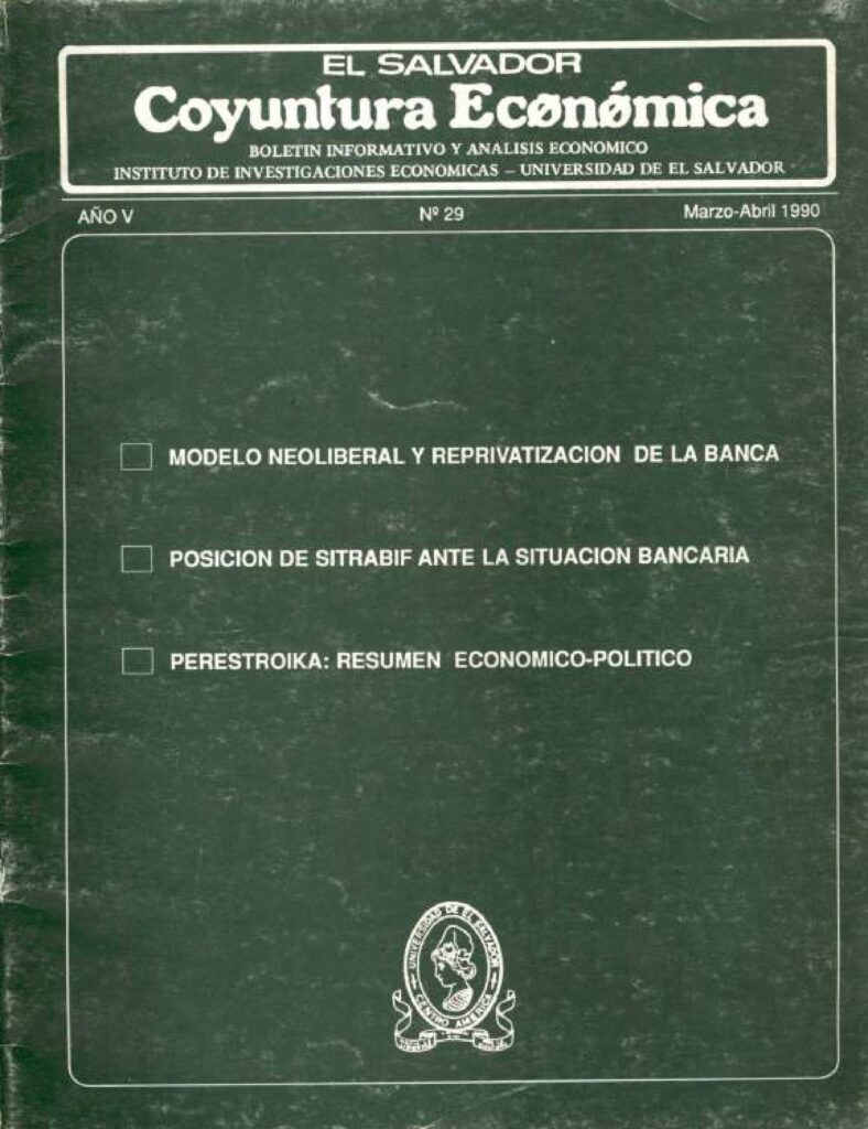 Coyuntura Económica – Año V, N. 29 Mar-Abr, 1990
