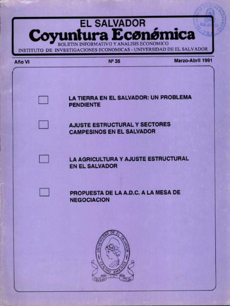 Coyuntura Económica – Año VI, N. 35 Mar-Abr, 1991