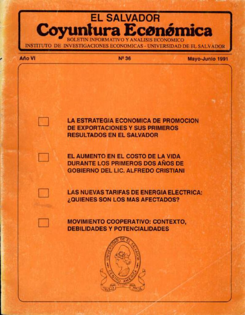 Coyuntura Económica – Año VI, N. 36 May-Jun, 1991