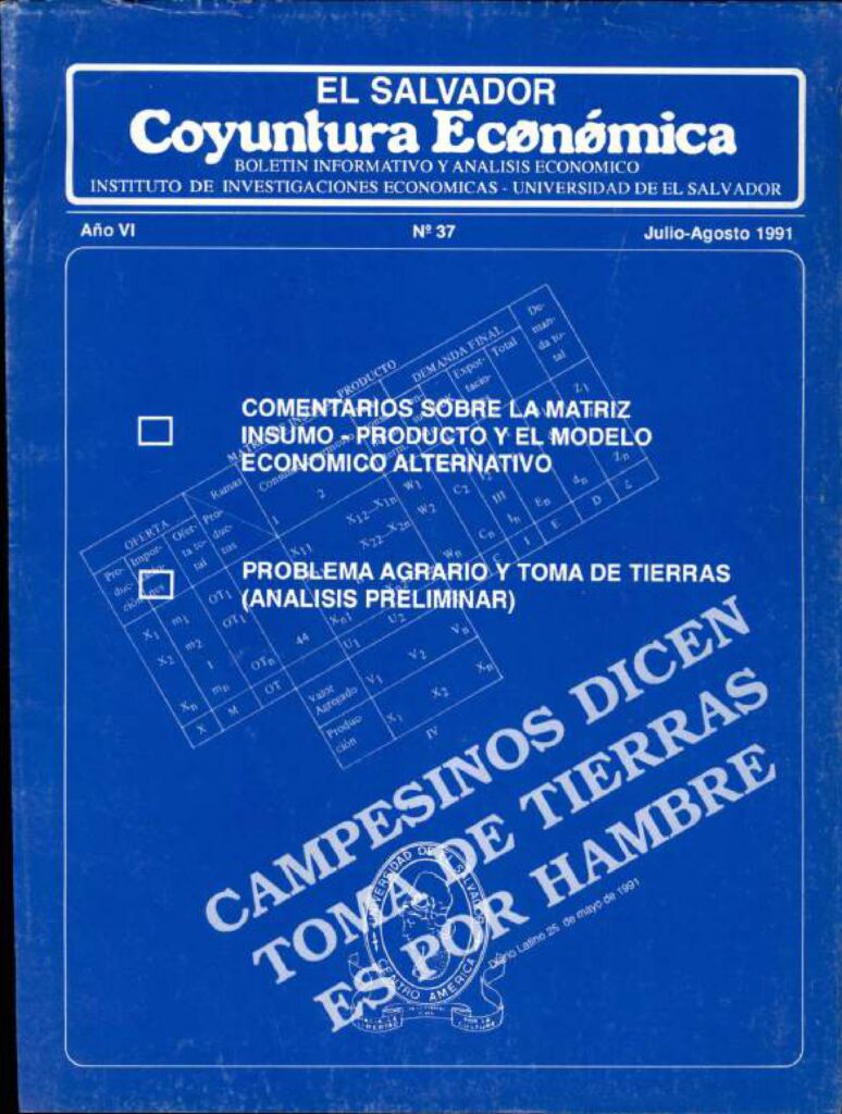 Coyuntura Económica – Año VI, N. 37 Jul.Ago, 1991